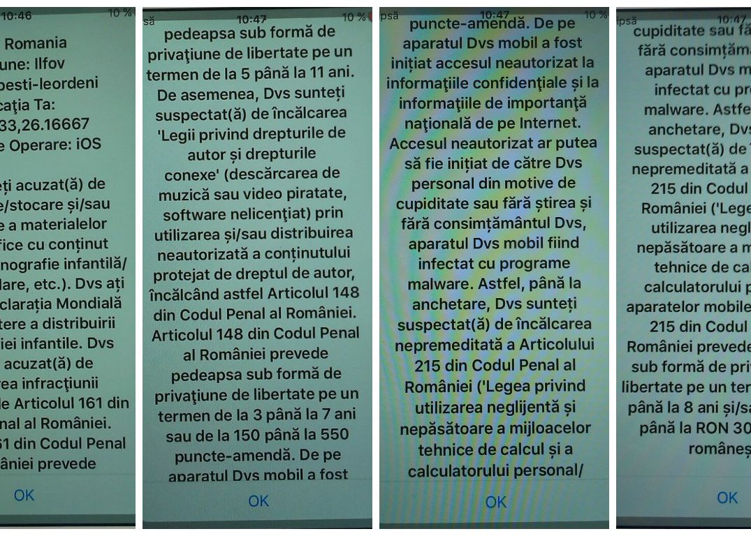 Alerta In Romania Un Nou Virus Pentru Dispozitivele Mobile Iti Cere Bani Pacalindu Te Ca Ai Incalcat Legea