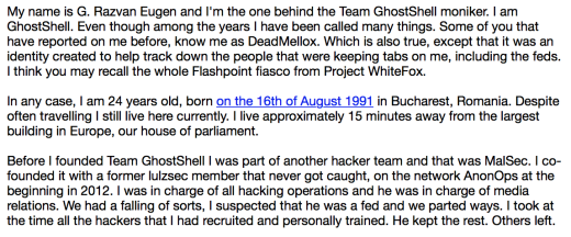 Unul dintre cei mai cautati hackeri din lume si-a dezvaluit identitatea! Este un roman de 24 de ani: "Sunt gata sa platesc!"