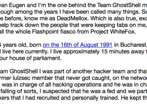 Unul Dintre Cei Mai Cautati Hackeri Din Lume Si A Dezvaluit Identitatea Este Un Roman De 24 De Ani Sunt