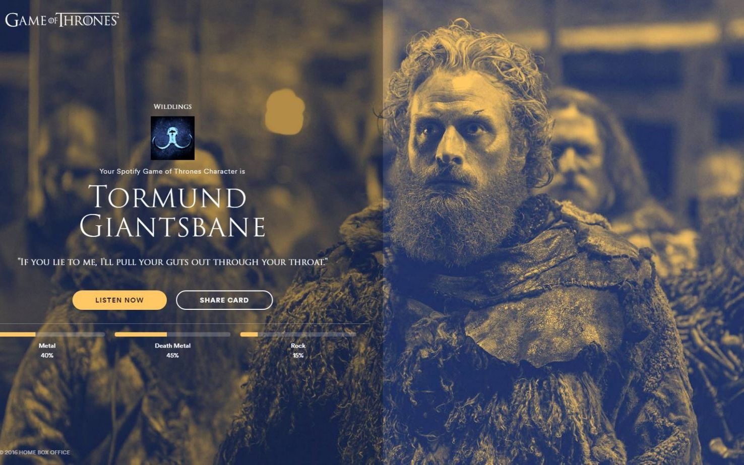Jocul propus de una dintre cele mai cunoscute aplicatii. Ce personaj din Game of Thrones esti in functie de muzica pe care o asculti Jocul Propus De Una Dintre Cele Mai Cunoscute Aplicatii Ce Personaj Din Game Of Thrones Esti In Functie