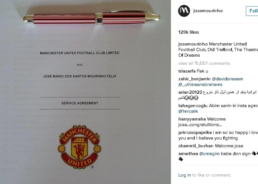 Jose Mourinho Si A Facut Cont De Instagram Dupa Ce A Semnat Cu Man United Cati Oameni Il Urmaresc Dupa