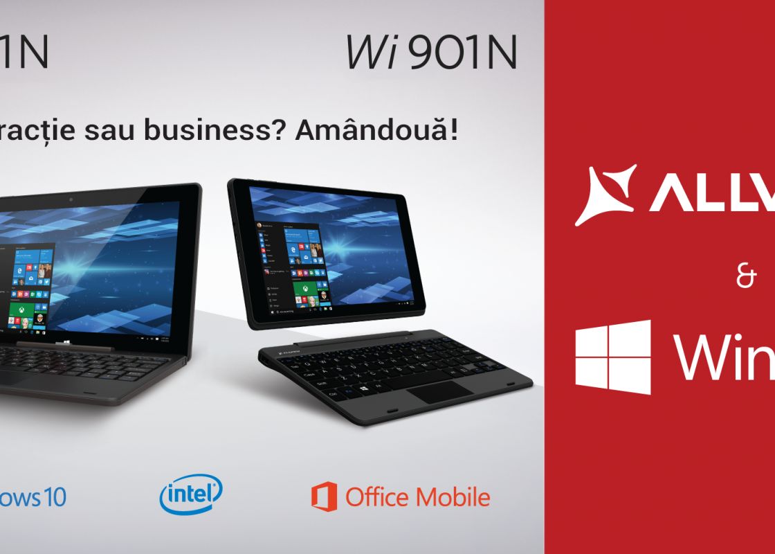 Allview A Lansat Doua Tablete Windows Dotate Cu Tastatura Cat Costa