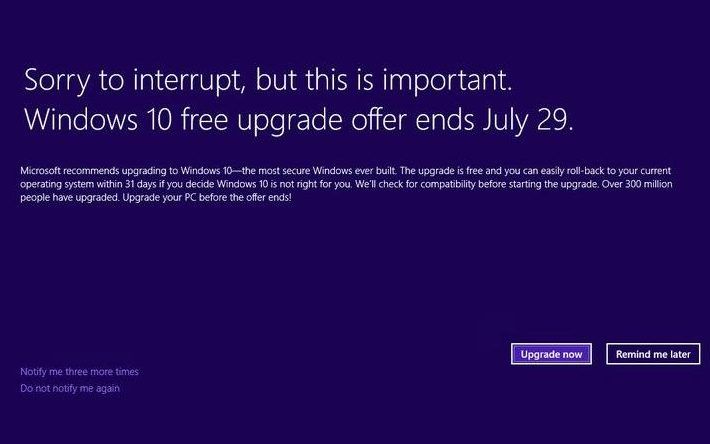 Avertismentul dat de Microsoft catre utilizatori. Ce se va intampla cu Windows 10 pe 29 iulie Avertismentul Dat De Microsoft Catre Utilizatori Ce Se Va Intampla Cu Windows 10 Pe 29 Iulie