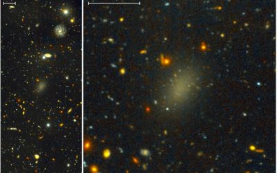Cercetatorii au descoperit o galaxie ciudata alcatuita aproape integral din materie intunecata