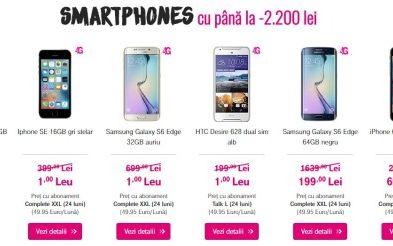 Smartphone-uri la 1 leu sau reduse cu 2200 de lei de Black Friday
