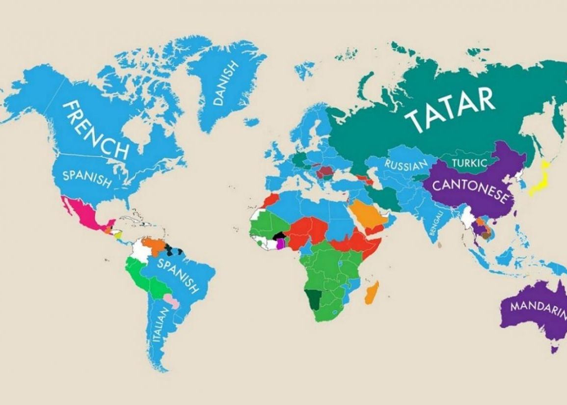 Infografic Care Prezinta A Doua Limba Vorbita In Fiecare Tara