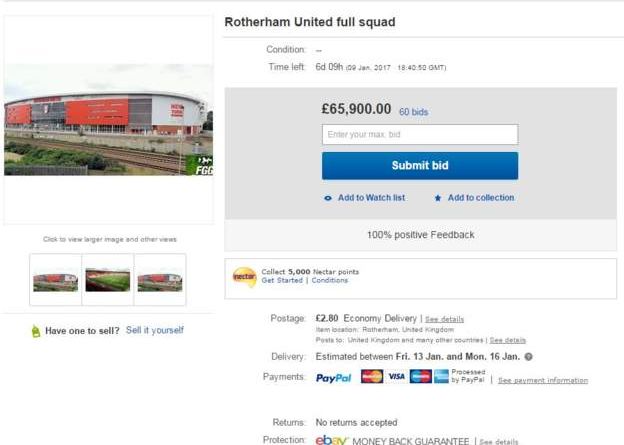 Un Fan Suparat Pe Echipa A Scos O La Vanzare Pe Ebay