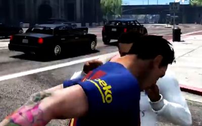 GTA V cu Ronaldo si Messi intr-un adevarat razboi VIDEO