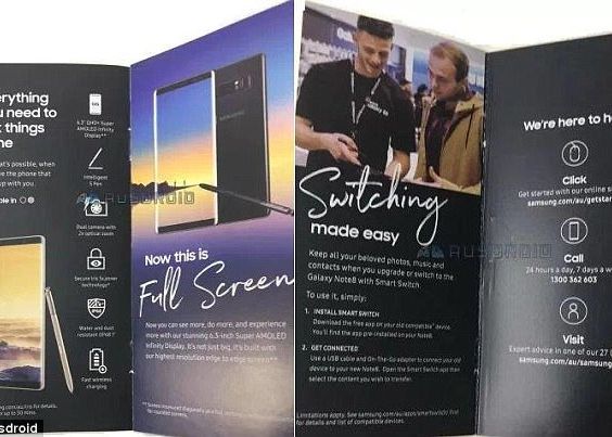 Informatii Confirmate Despre Galaxy Note 8 O Brosura Dezvaluie Specificatiile Noului Smartphone