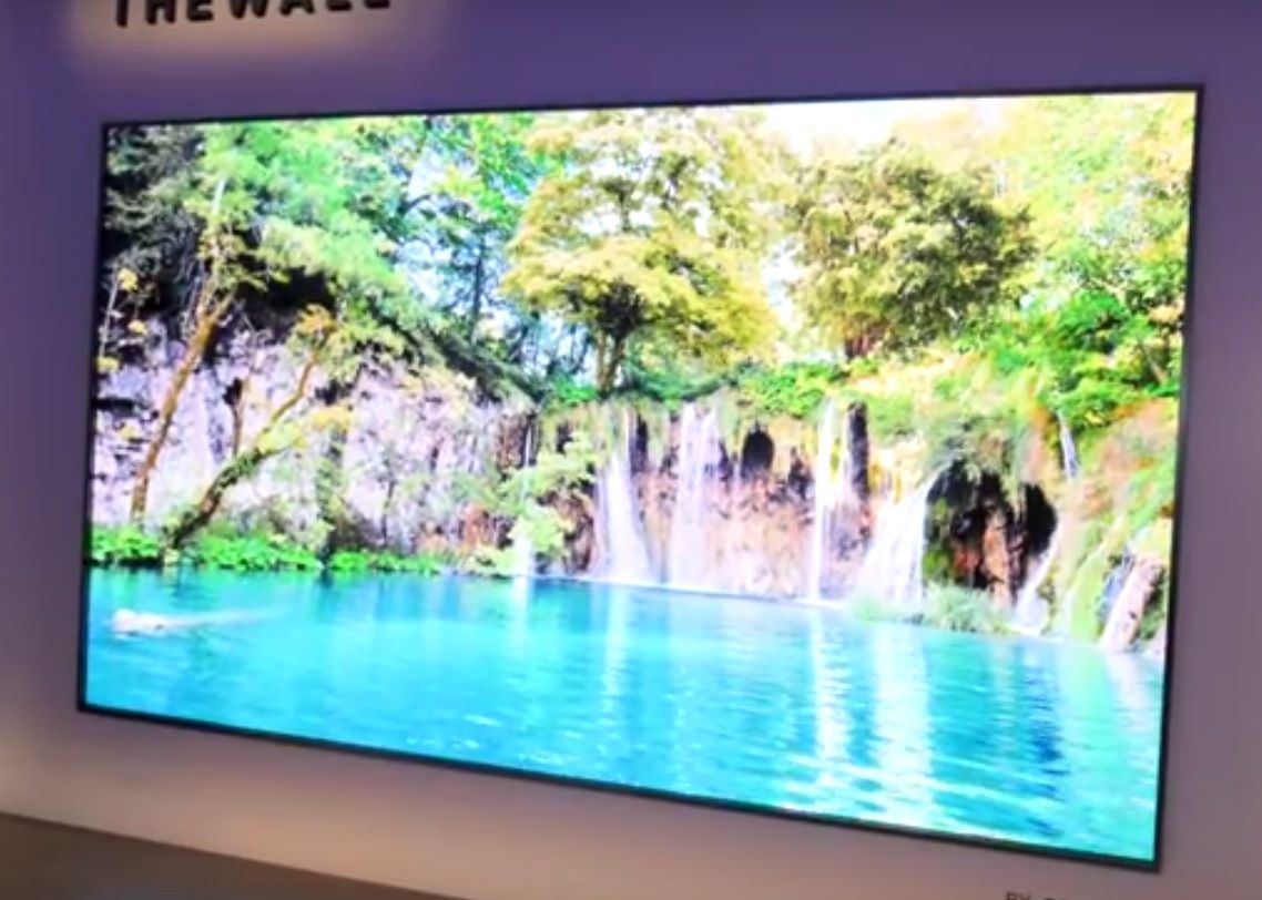 Peretele Televizorul Urias Prezentat De Samsung Cu Noua Tehnologie Microled