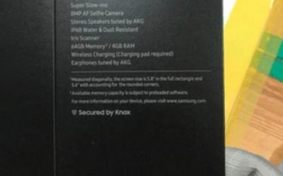 Secretul a fost divulgat! Detalii despre specificatiile Galaxy S9, dezvaluite intr-o fotografie