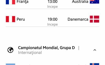 Sport.ro a lansat o noua aplicatie! Sectiune dedicata Cupei Mondiale, cea mai tare sectiune de livescores
