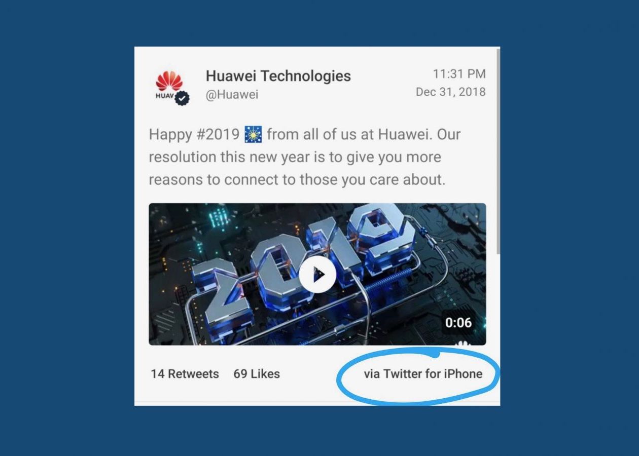 Doi Angajati Huawei Au Scris Pe Contul Oficial Mesaje De Anul Nou De Pe Un Iphone Cum Au Fost Sanctionati