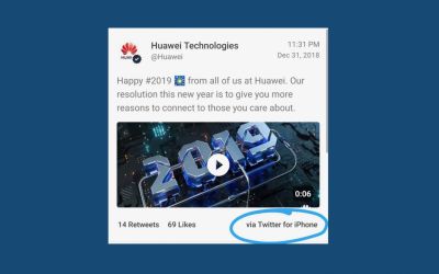 Doi angajați Huawei au scris pe contul oficial mesaje de Anul Nou de pe un iPhone. Cum au fost sancționați