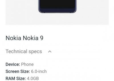 Specificatii Confirmate Pentru Nokia 9 Pureview Telefonul Va Fi Lansat In Curand