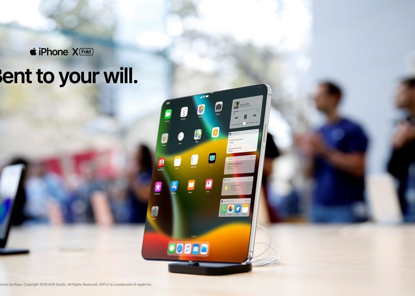 Cele Mai Spectaculoase Imagini De Pana Acum Cu Ceea Ce Ar Putea Fi Iphone X Fold Telefonul Pliabil De