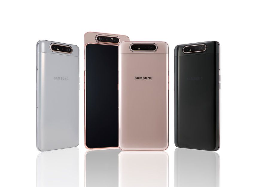 Samsung A Prezentat Galaxy A80 Telefon Cu Ecran New Infinity Si Modul Foto Pop Up Care Se Roteste