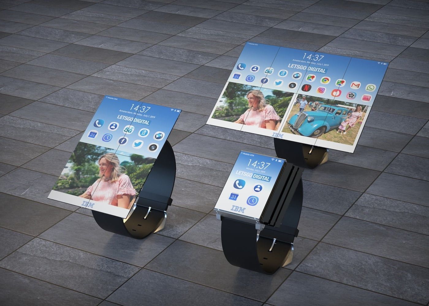 Primul Ceas Cu Display Pliabil Din Lume Proiectul Superb Dezvoltat De Ibm