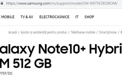 Samsung a confirmat zvonurile despre Galaxy Note 10+. Ce specificații va avea telefonul
