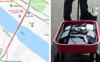 Experiment incredibil: Cum a reușit acest bărbat să blocheze o stradă întreagă pe Google Maps cu ajutorul unor telefoane