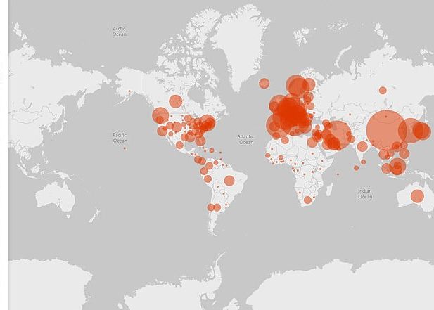 Microsoft Lanseaza O Harta Interactiva Cu Evidenta In Timp Real A Pandemiei De Coronavirus