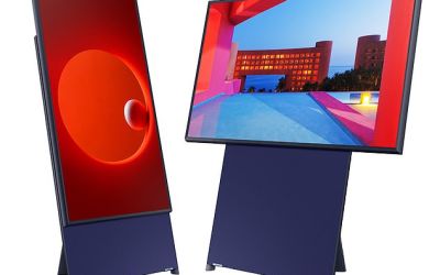 Samsung a lansat un televizor rotativ, cu ecran care poate fi vertical sau orizontal