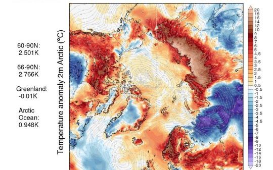 Cercul Polar A Inregistrat Cea Mai Mare Temperatura Din Istorie