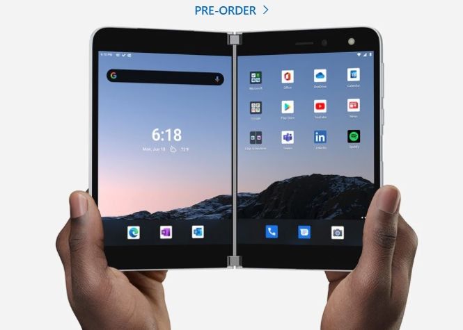 Microsoft a lansat primul său smartphone pliabil, Surface Duo. Prețul este uriaș Microsoft A Lansat Primul Sau Smartphone Pliabil Surface Duo