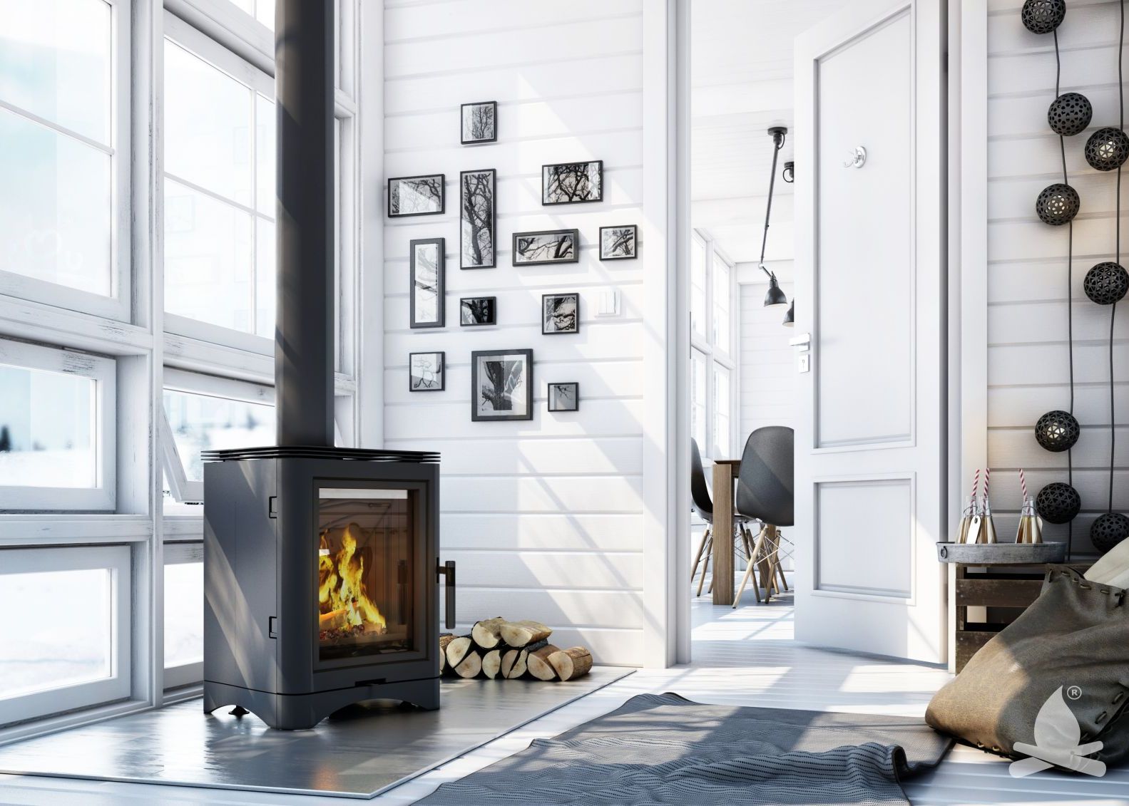 P Soba Pe Lemne Designul Rustic Imbratiseaza Inovatia Tehnologica