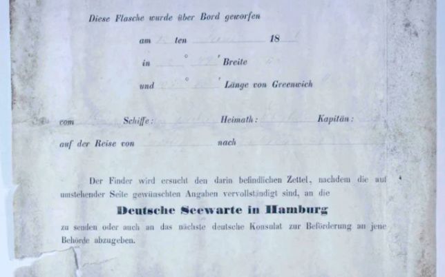 Cel Mai Vechi Mesaj Intr O Sticla Gasit Vreodata Ce Scrie In Biletul Redactat In 1886