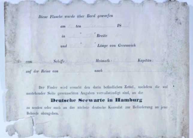 Cel mai vechi mesaj într-o sticlă găsit vreodată. Ce scrie în biletul redactat în 1886 Cel Mai Vechi Mesaj Intr O Sticla Gasit Vreodata Ce Scrie In Biletul Redactat In 1886