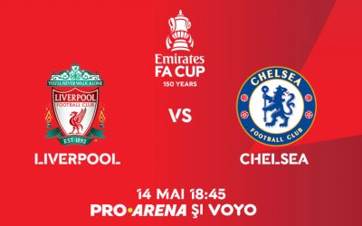Finala FA Cup, dintre Liverpool și Chelsea, se joacă live și în exclusivitate pe 14 mai 2022 la PRO ARENA și pe VOYO