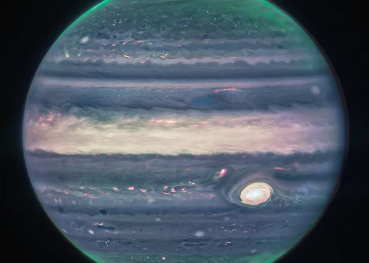 Imagini fabuloase cu Jupiter, surprinse de telescopul James Webb. Este cea mai clară perspectivă de până acum asupra planetei Imagini Fabuloase Cu Jupiter Surprinse De Telescopul James Webb Este Cea Mai Clara Perspectiva De Pana