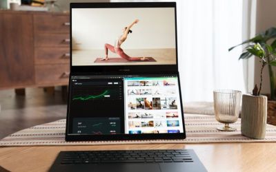 (P) ASUS Zenbook DUO (UX8406): un laptop revoluționar cu două ecrane de dimensiune completă