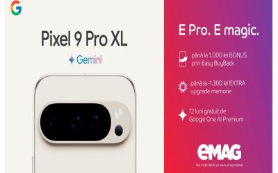 Magie în fiecare fotografie: mult așteptatul Google Pixel 9 cu funcțiile AI Gemini este disponibil acum pe eMAG